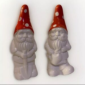 Ceramic Gnomes Salt and Pepper Shakers